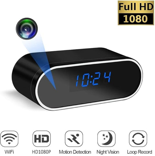 Home Spy Smart 1080P Mini Camera WiFi Security Video Nanny Hidden Baby Monitor Camera Night Vision Motion Detection with App Live Feed
