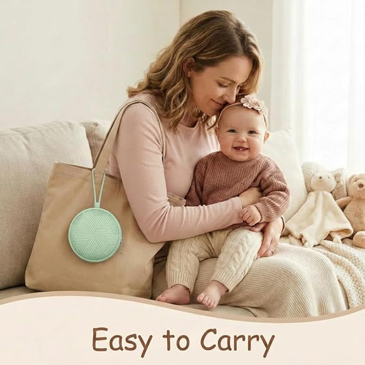 Smlpuame 3 Pack Portable Pacifier Holder Case Set, Cover Pouch Bag for Diaper Bags, Baby Carriage Storage Container Box, Easy to Clean (Blue+Muted Red+Mint)