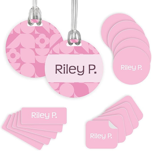 InchBug Personalized Name Label Combo Pack – Waterproof Daycare Labels for Bottles, Clothing, Towels, Lunch Boxes & School Supplies – Dishwasher Safe, Durable, Custom 97-Piece Set (Bubble Bath)