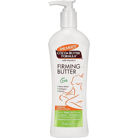 Palmer's Cocoa Butter Formula with Vitamin E + Q10 Firming Butter Body Lotion, 10.6 Ounces (Pack of 6)